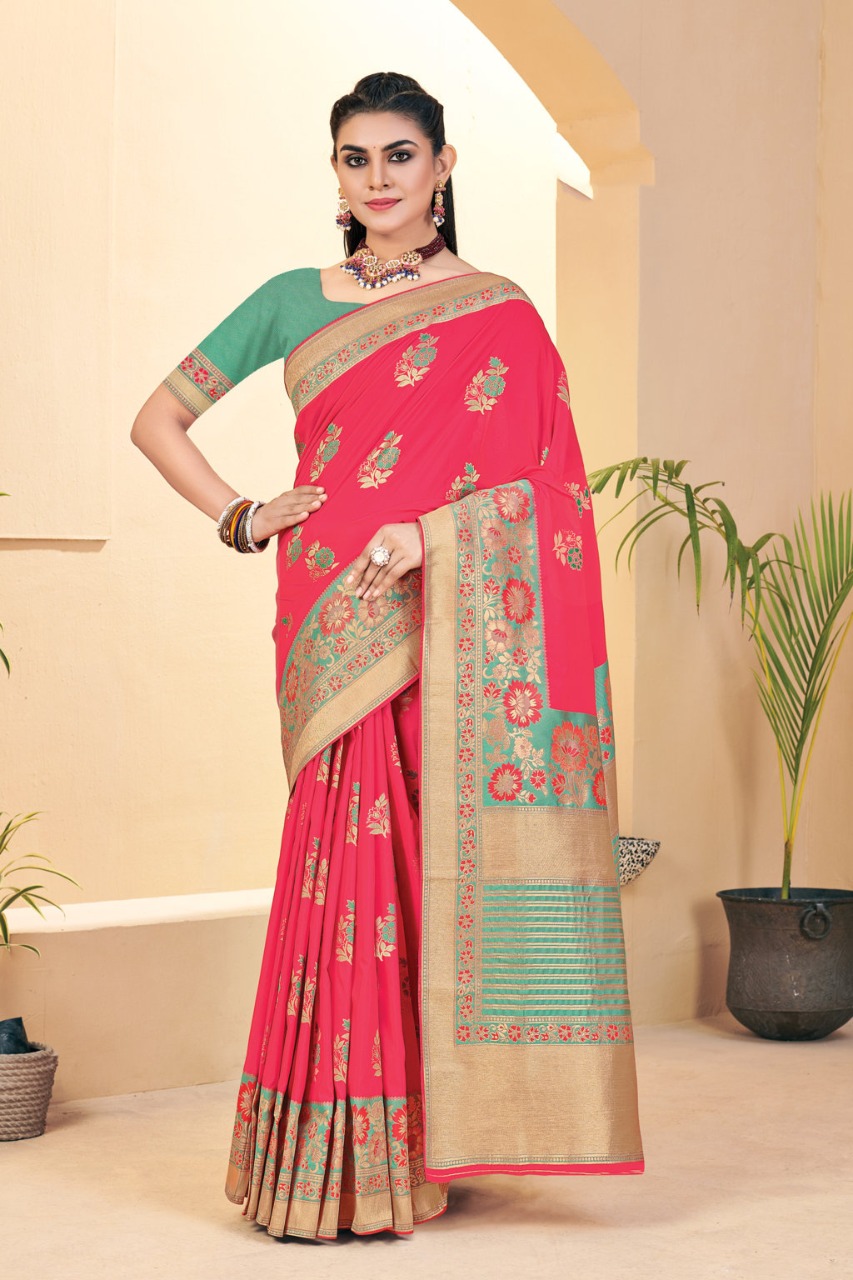 sangam print zamkudi silk  silk  graceful look saree catalog