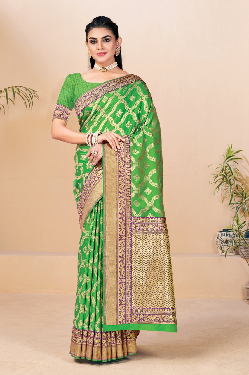 sangam print zamkudi silk  silk  graceful look saree catalog