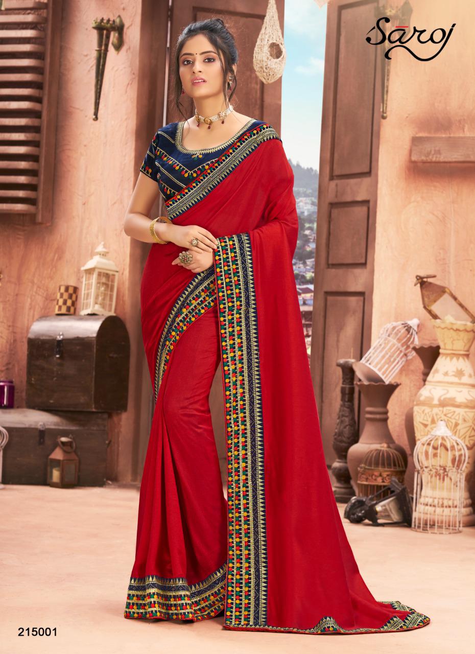 saroj saree aagman vichitra  silk astonishing saree catalog