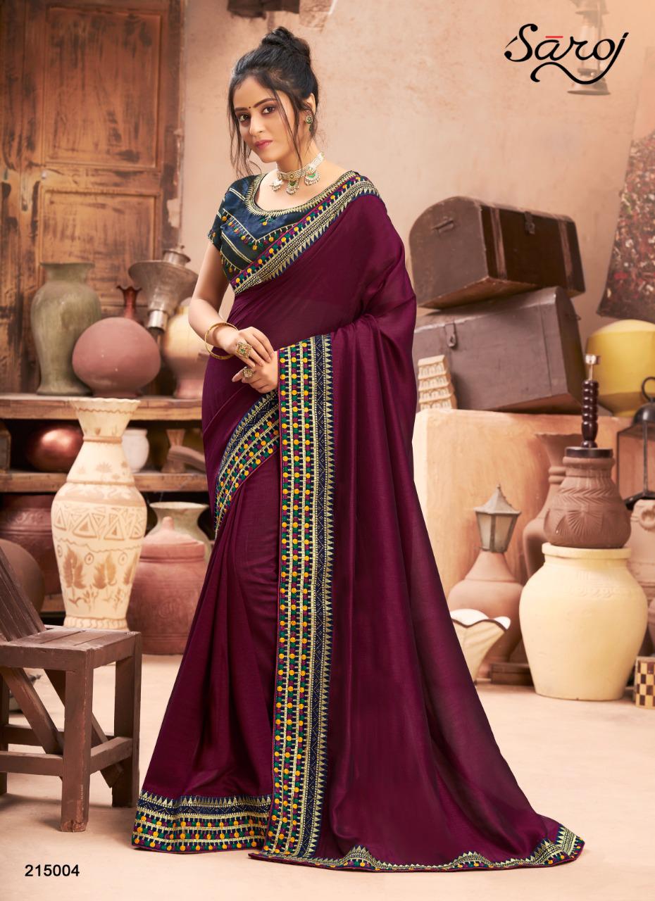 saroj saree aagman vichitra  silk astonishing saree catalog