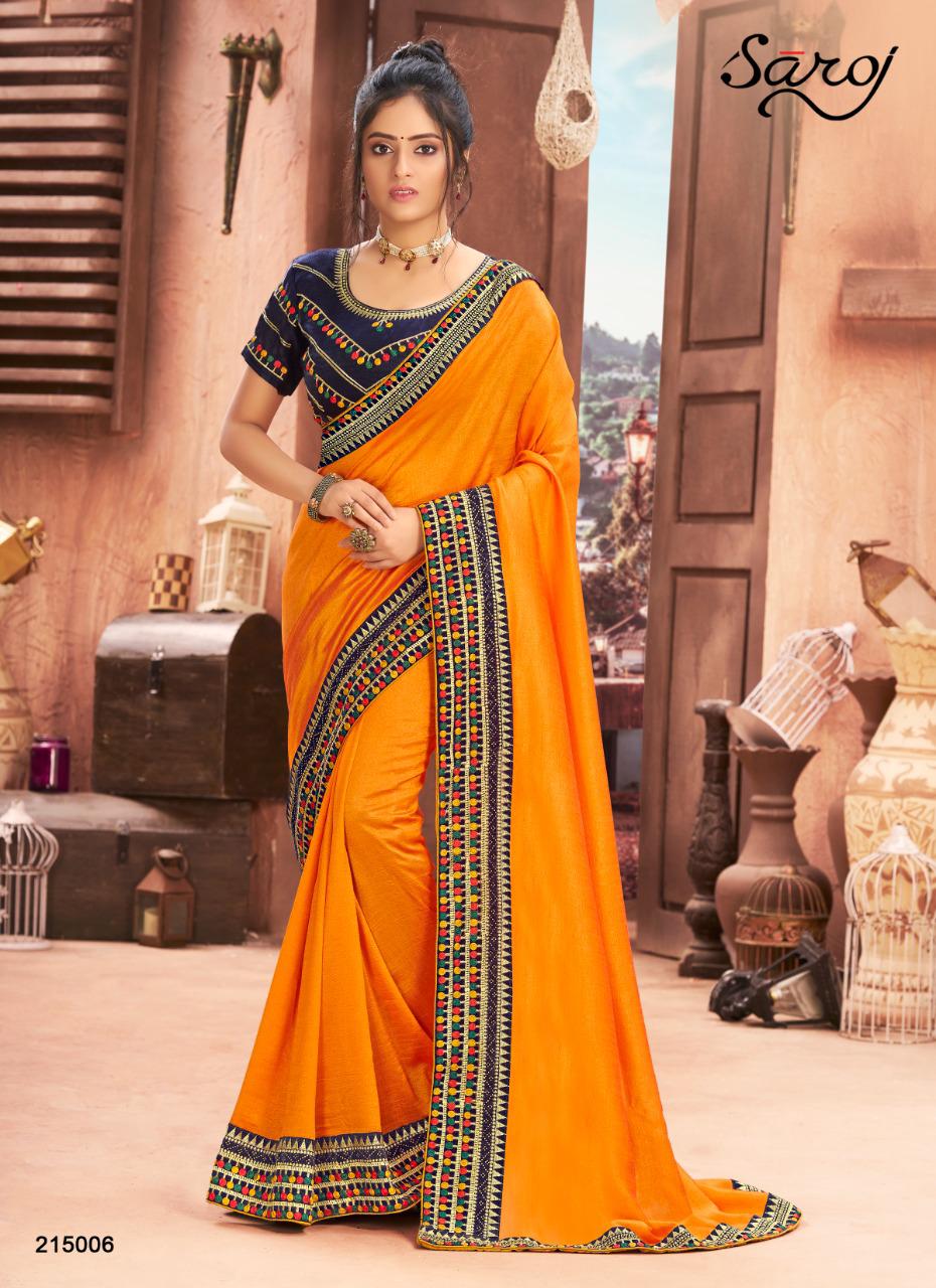 saroj saree aagman vichitra  silk astonishing saree catalog