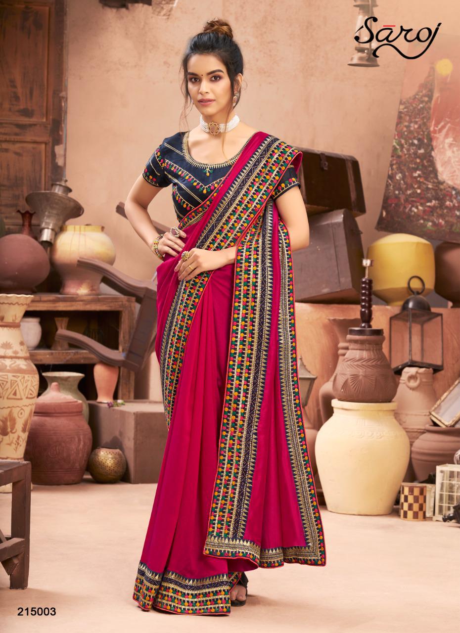 saroj saree aagman vichitra  silk astonishing saree catalog