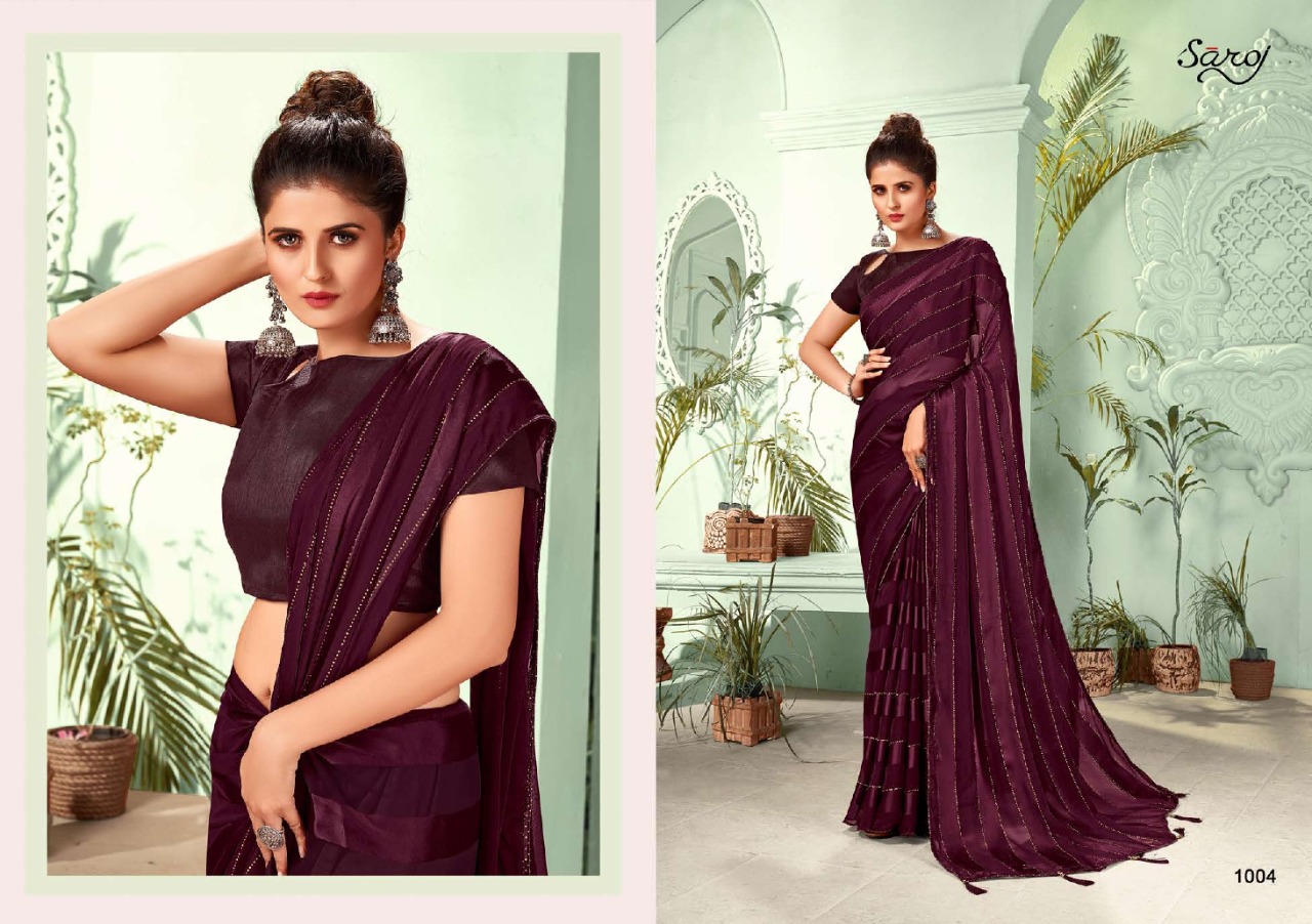 saroj saree jackpot georgette attractive print saree catalog