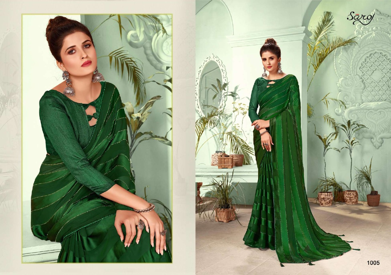 saroj saree jackpot georgette attractive print saree catalog