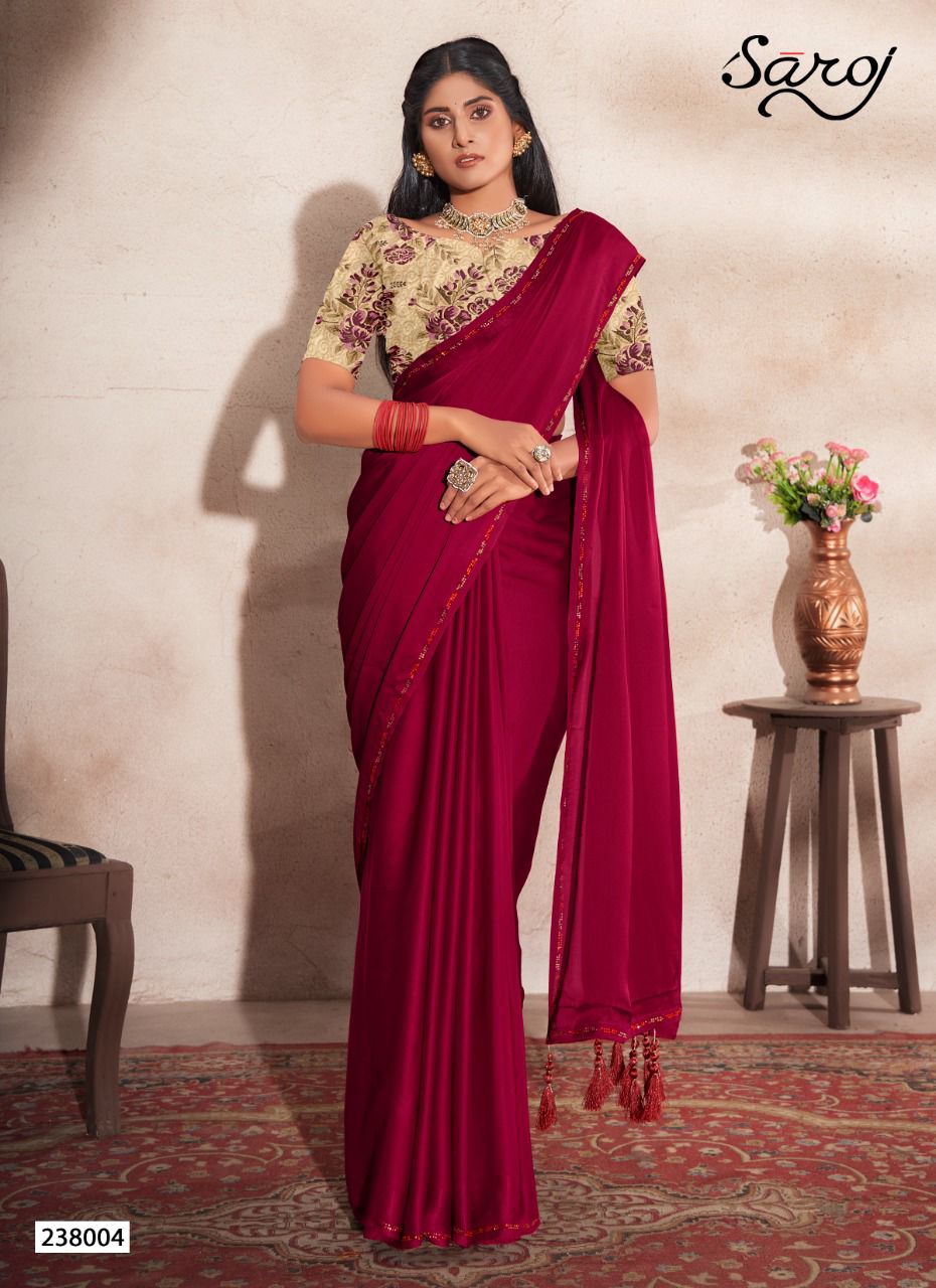 saroj saree julliet silk graceful look saree catalog