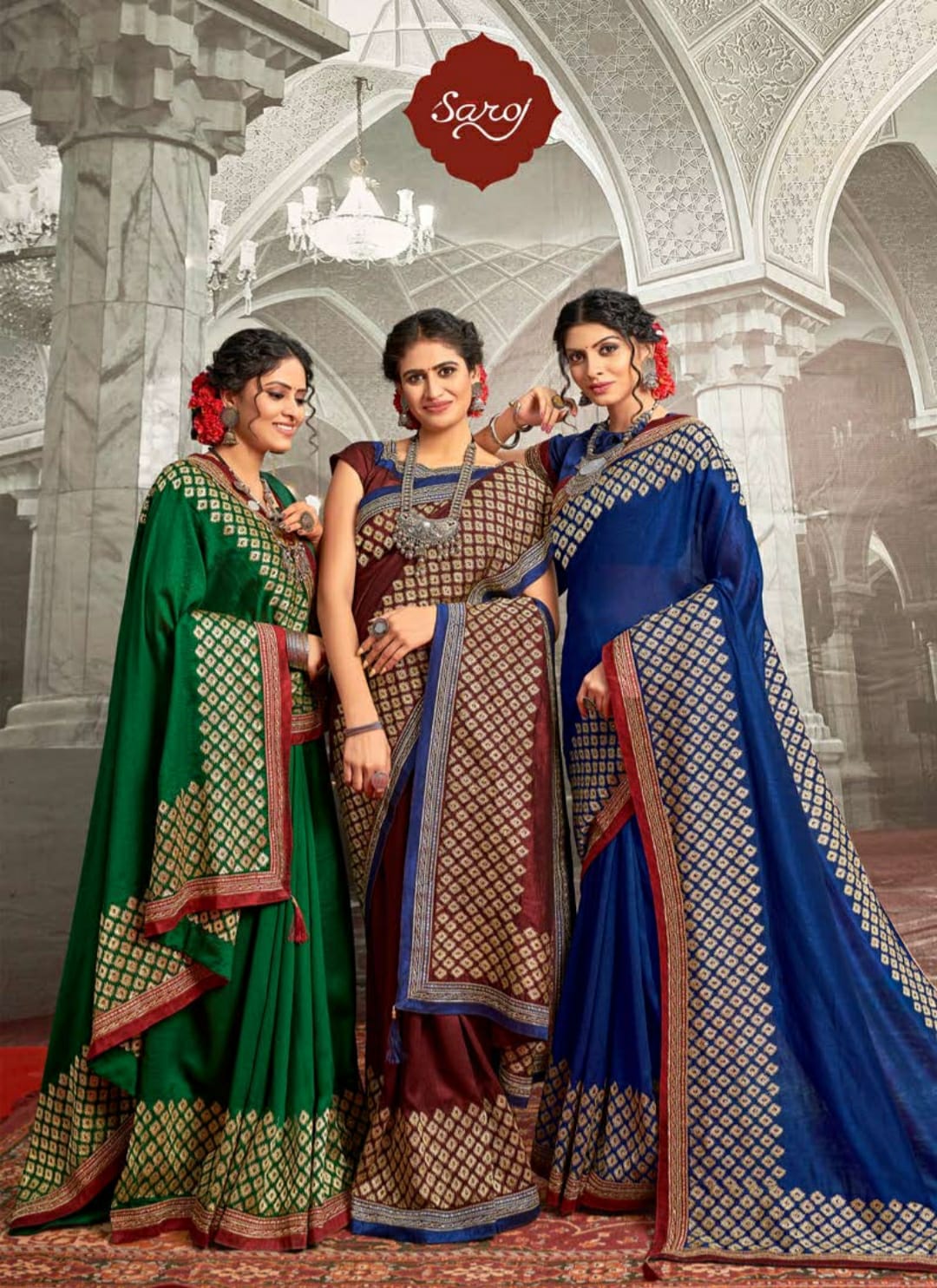 saroj saree madhurima silk  gorgeous look saree catalog