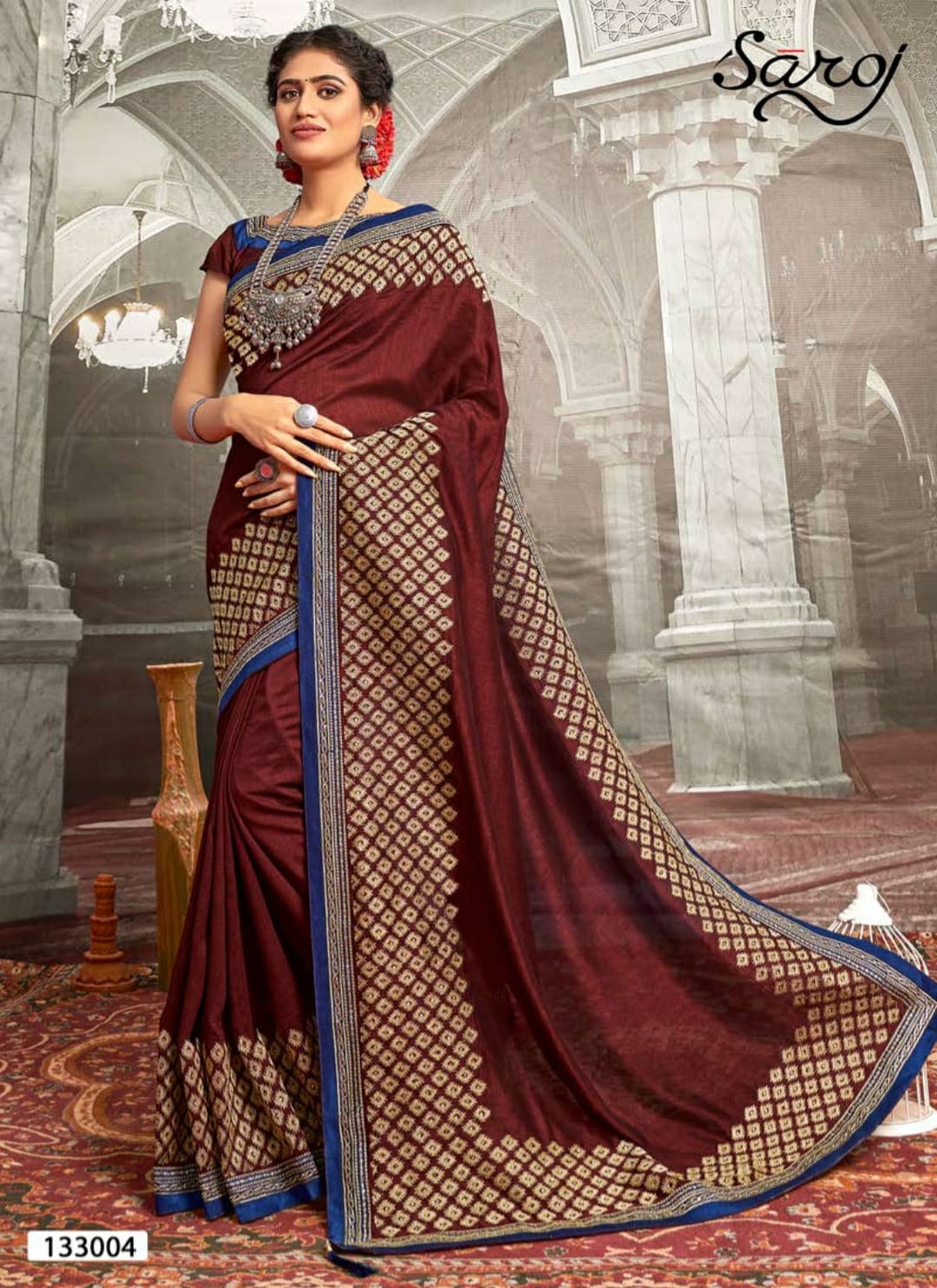 saroj saree madhurima silk  gorgeous look saree catalog