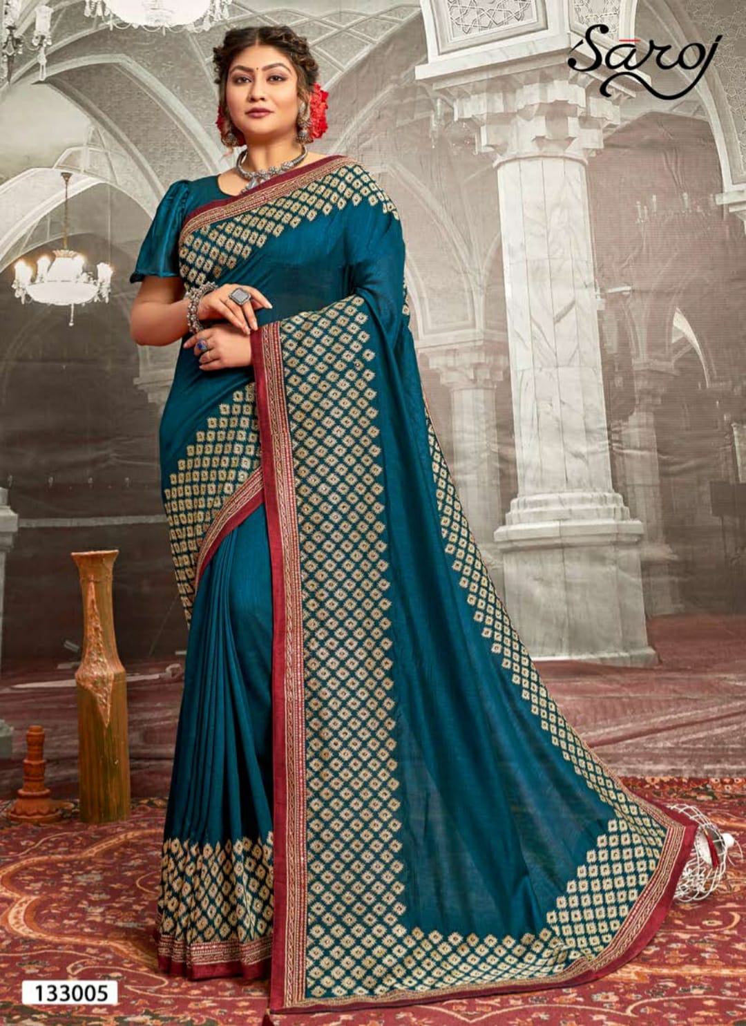 saroj saree madhurima silk  gorgeous look saree catalog