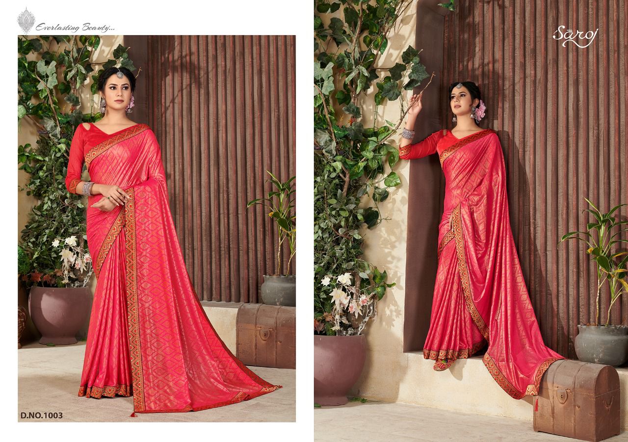 saroj saree shaista Banglori Silk gorgeous look saree catalog