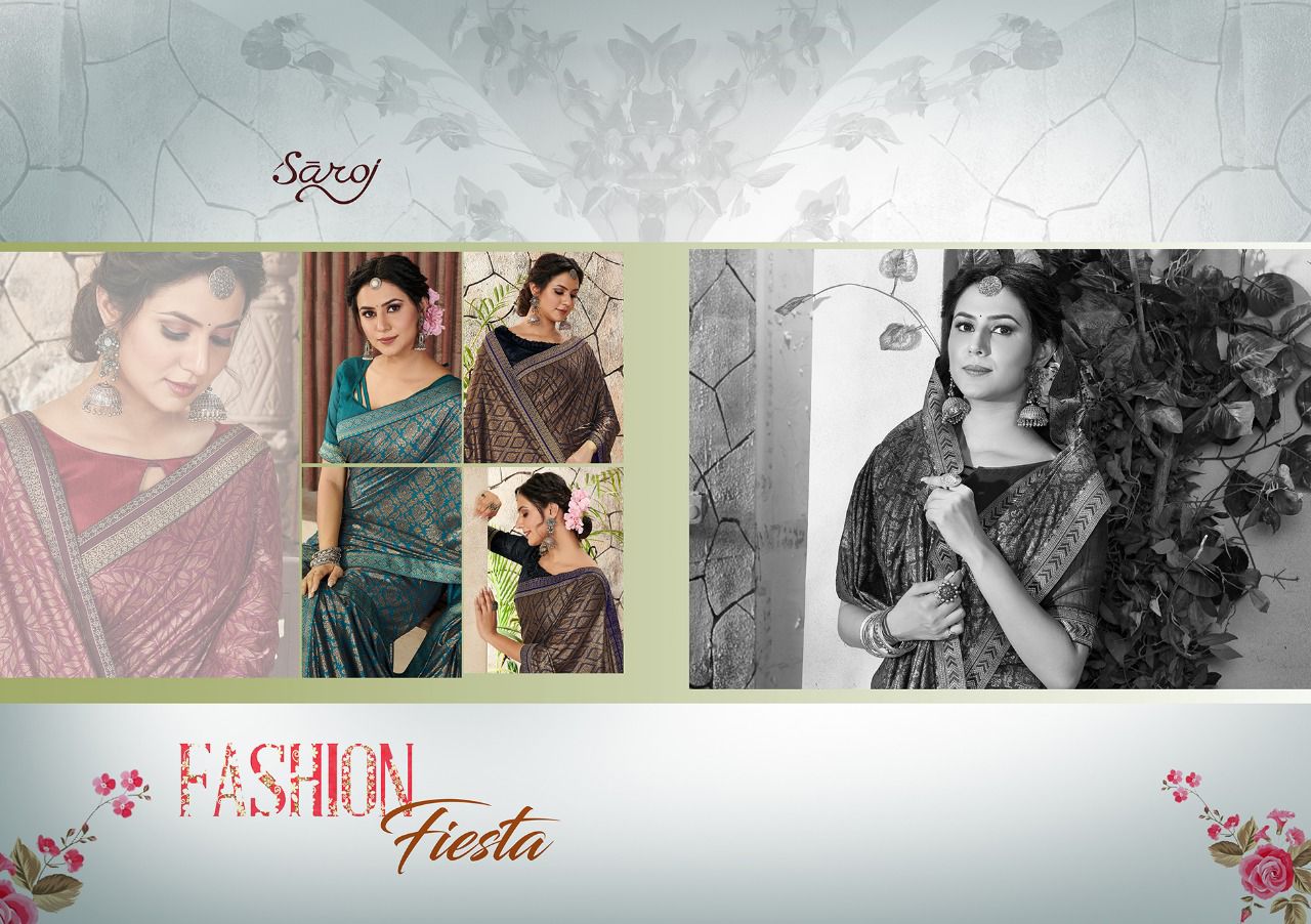 saroj saree shaista Banglori Silk gorgeous look saree catalog