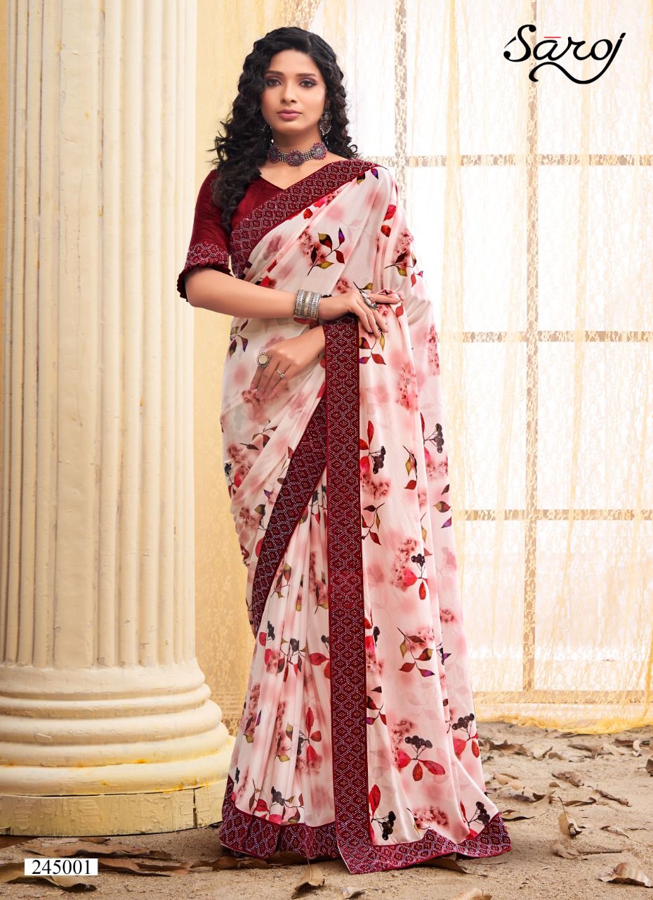 saroj saree Shobhanaa Vol-2 lycra exclusive print saree catalog