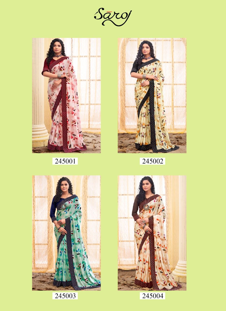 saroj saree Shobhanaa Vol-2 lycra exclusive print saree catalog