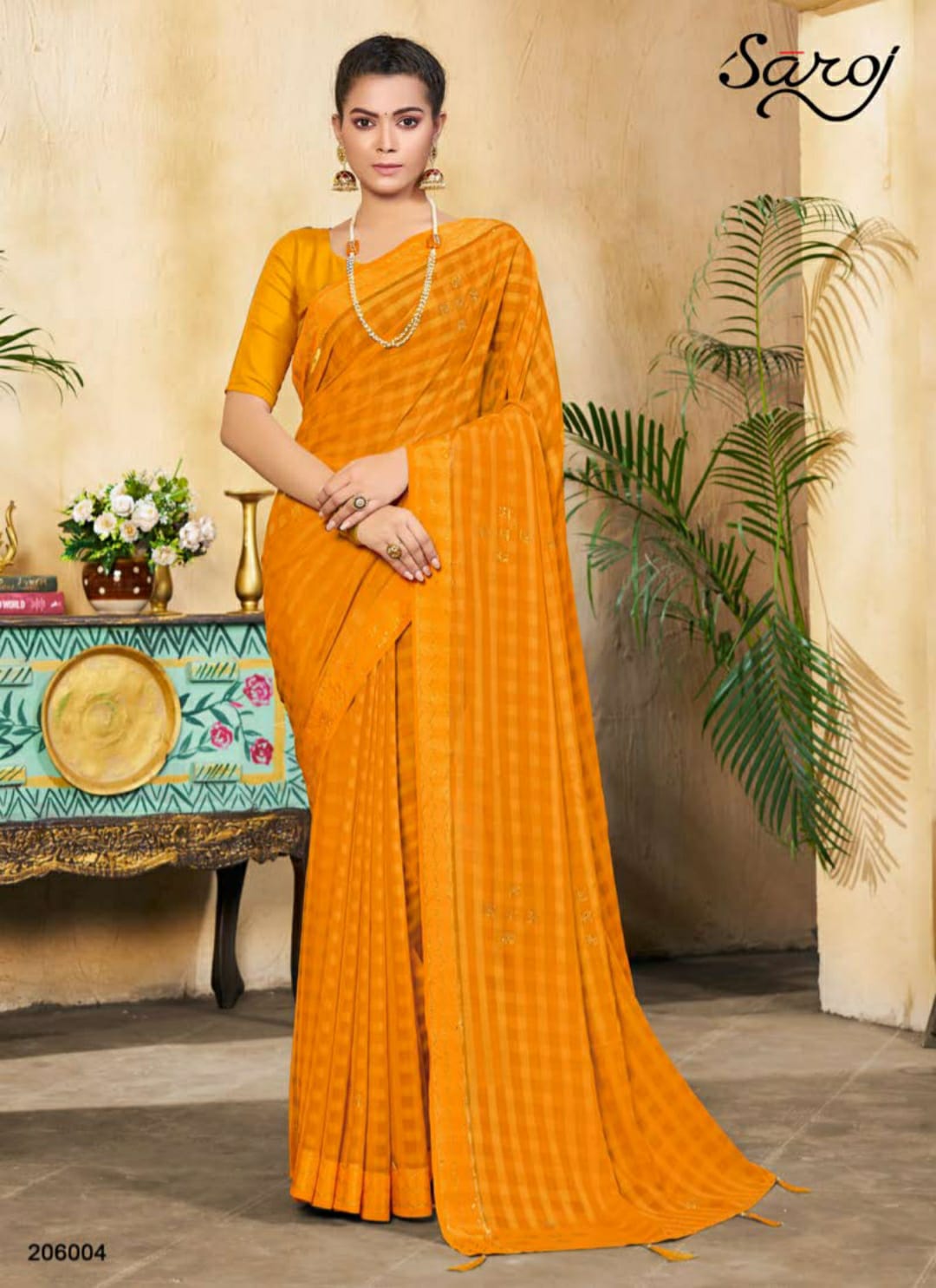 saroj saree sutra georgette exclusive print saree catalog