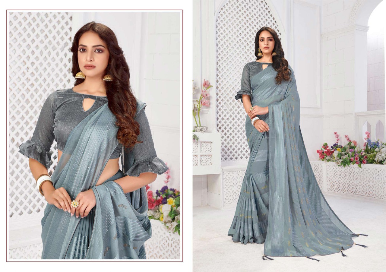 saroj saree Tumbin georgette attractive print saree catalog