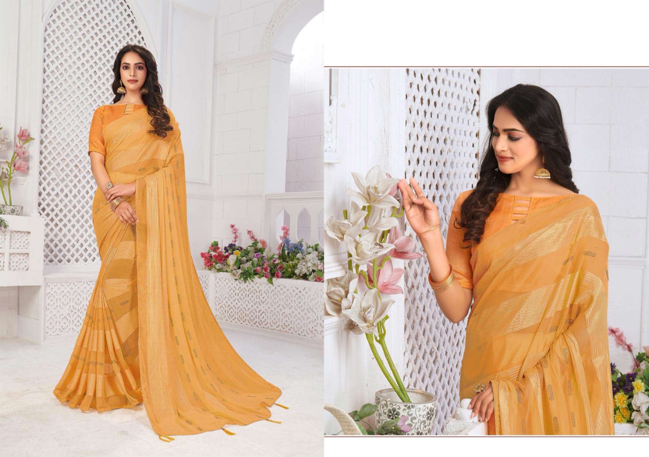 saroj saree Tumbin georgette attractive print saree catalog