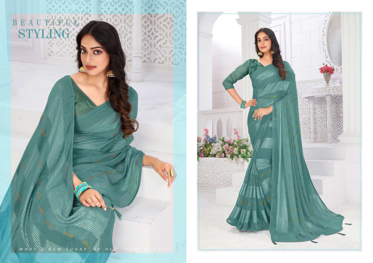 saroj saree Tumbin georgette attractive print saree catalog