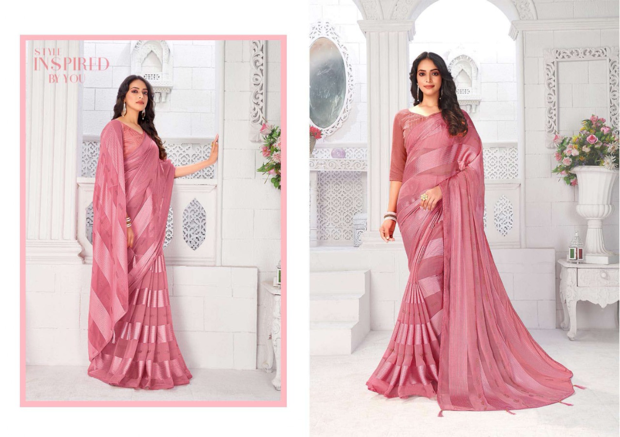 saroj saree Tumbin georgette attractive print saree catalog