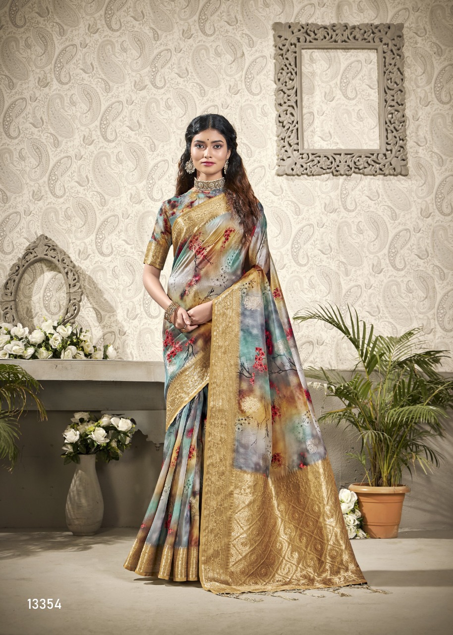 shakunt sparkles art digital silk regal look saree catalog