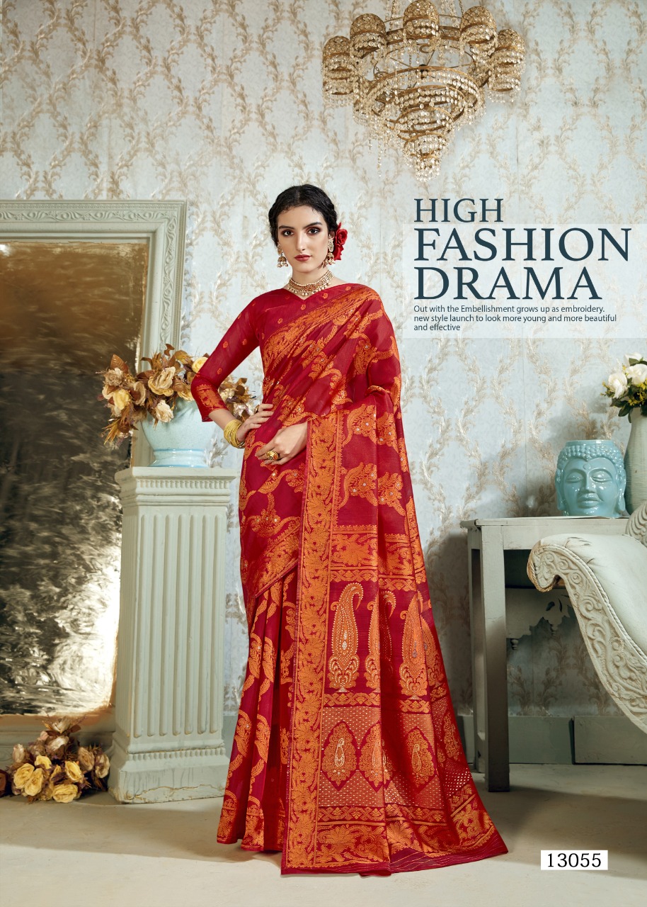 shakunt weaves aaloka cotton  gorgeous look saree catalog