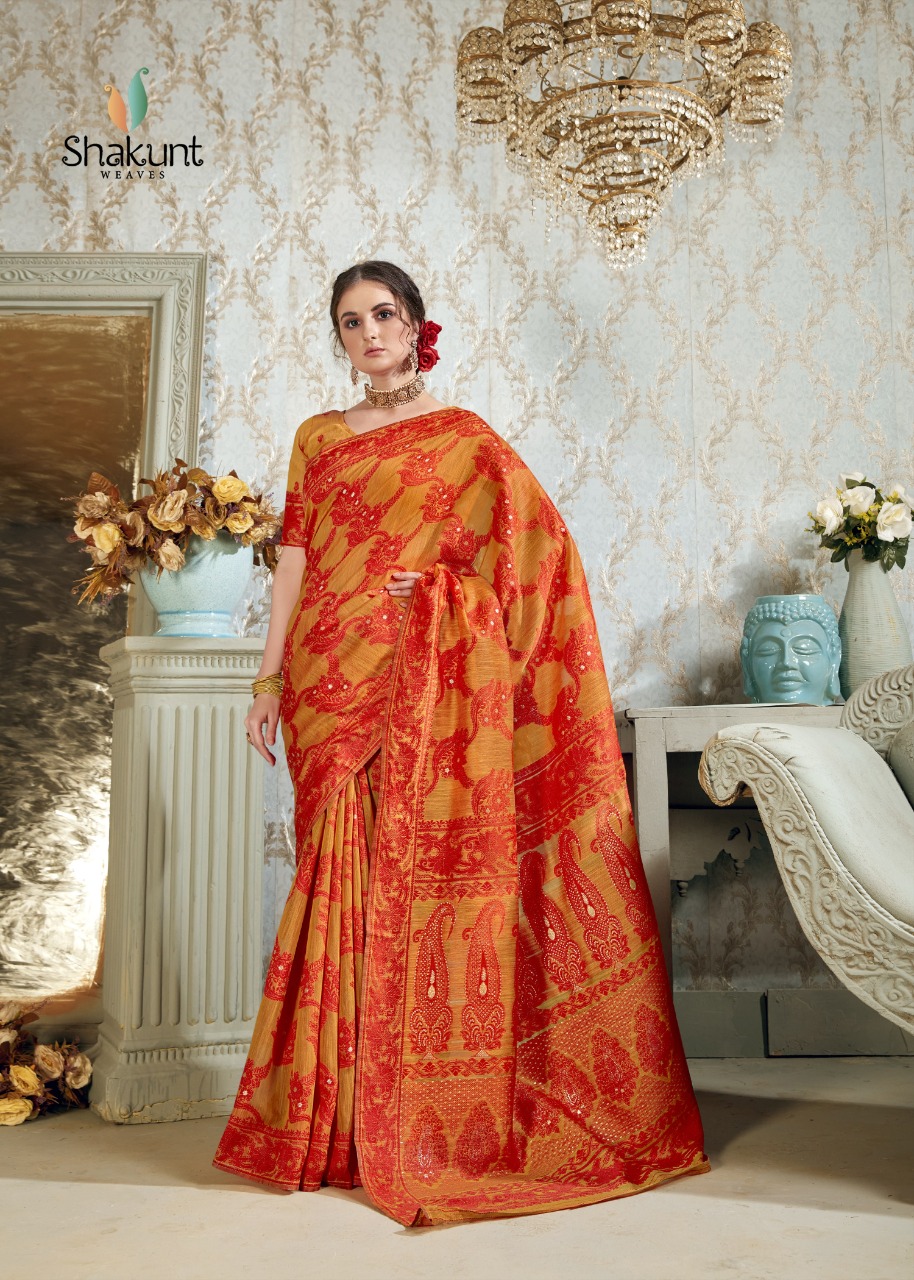 shakunt weaves aaloka cotton  gorgeous look saree catalog