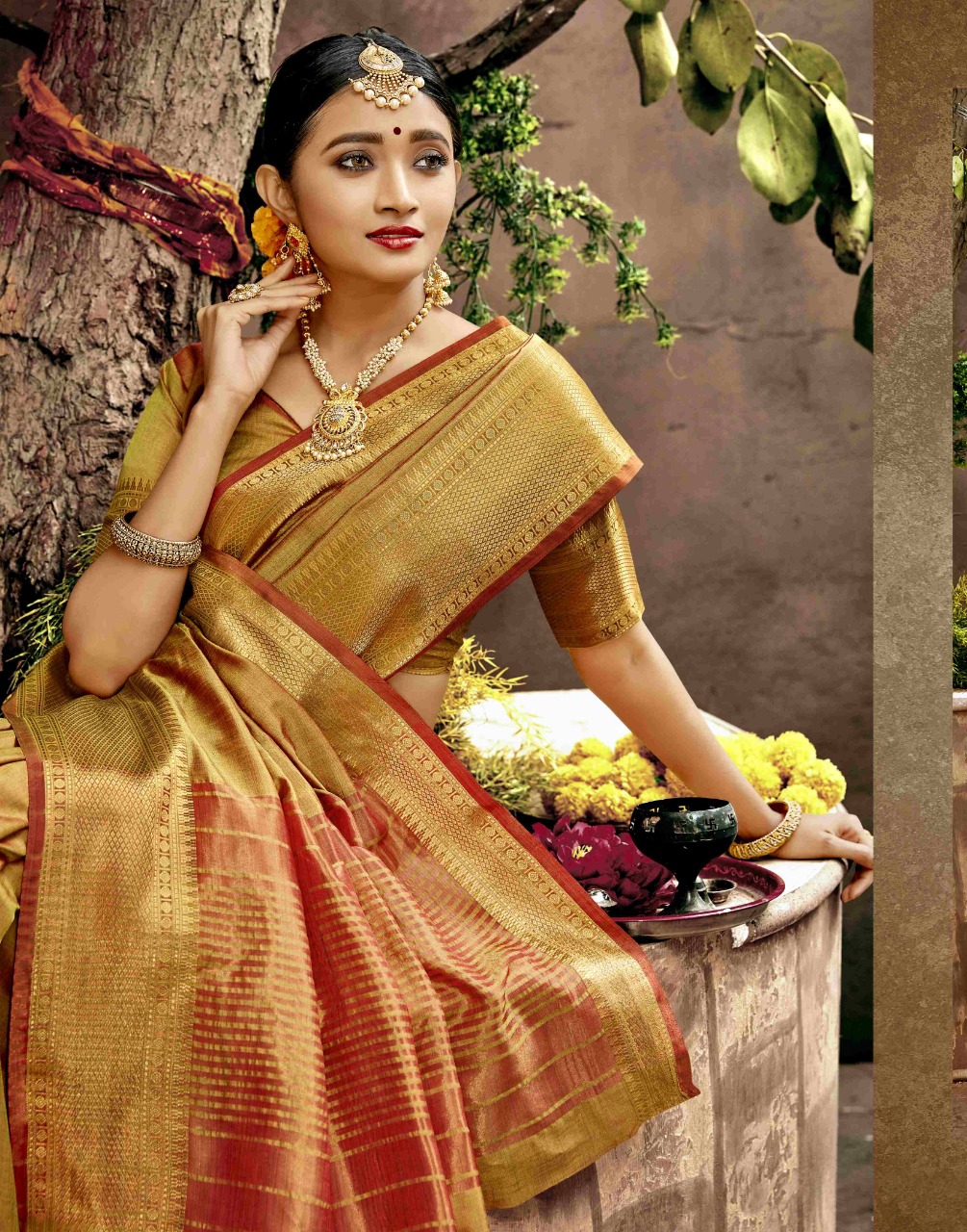 shakunt weaves aavahan silk gorgeous look saree catalog