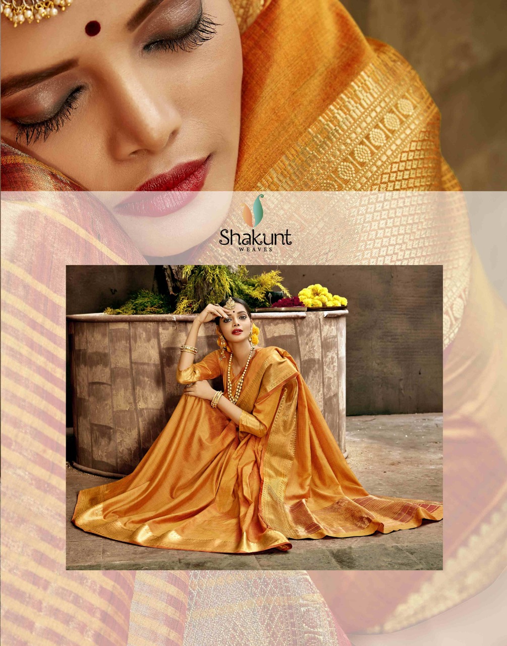 shakunt weaves aavahan silk gorgeous look saree catalog