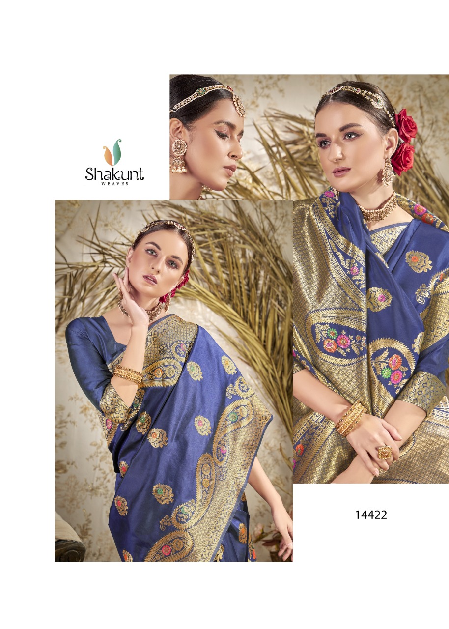 shakunt weaves arunita silk gorgeous look saree catalog