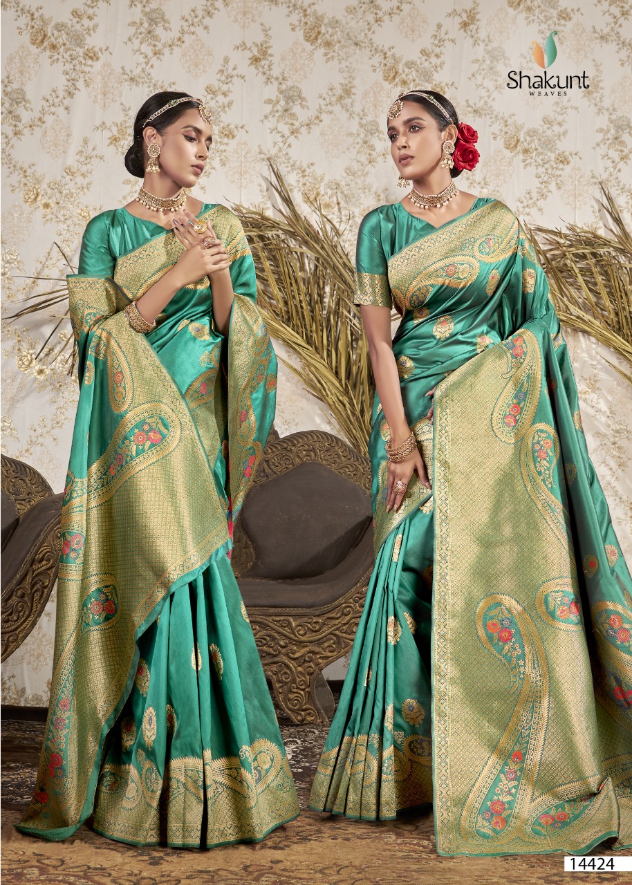 shakunt weaves arunita silk gorgeous look saree catalog