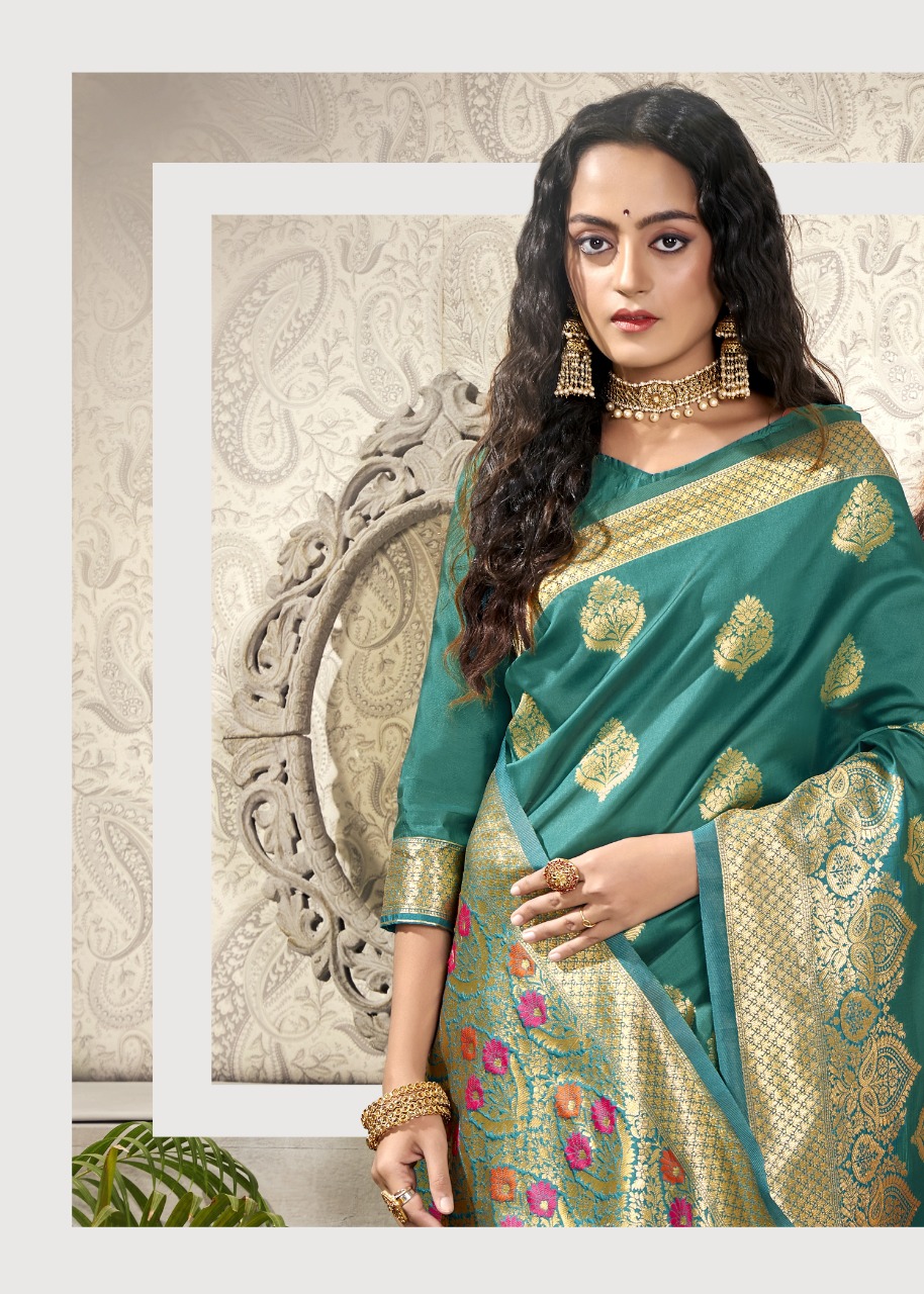 shakunt weaves bahupuspa silk gorgeous look saree catalog