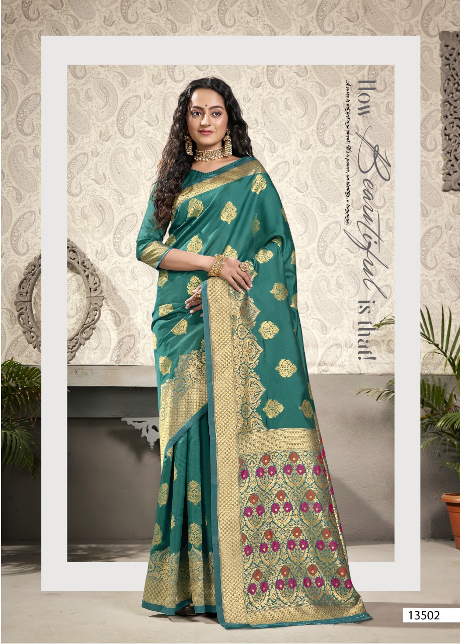 shakunt weaves bahupuspa silk gorgeous look saree catalog