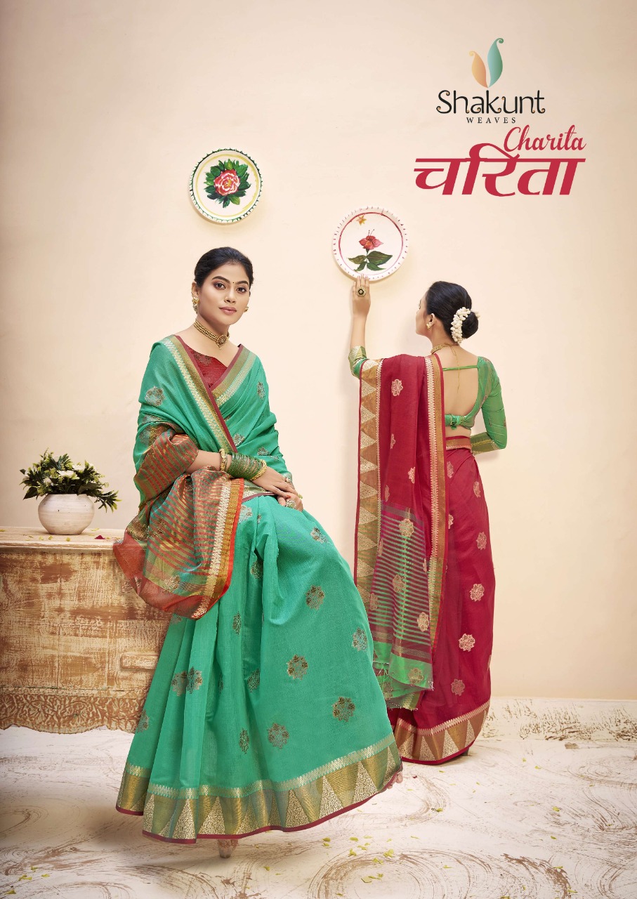 shakunt weaves charita cotton astonishing saree catalog