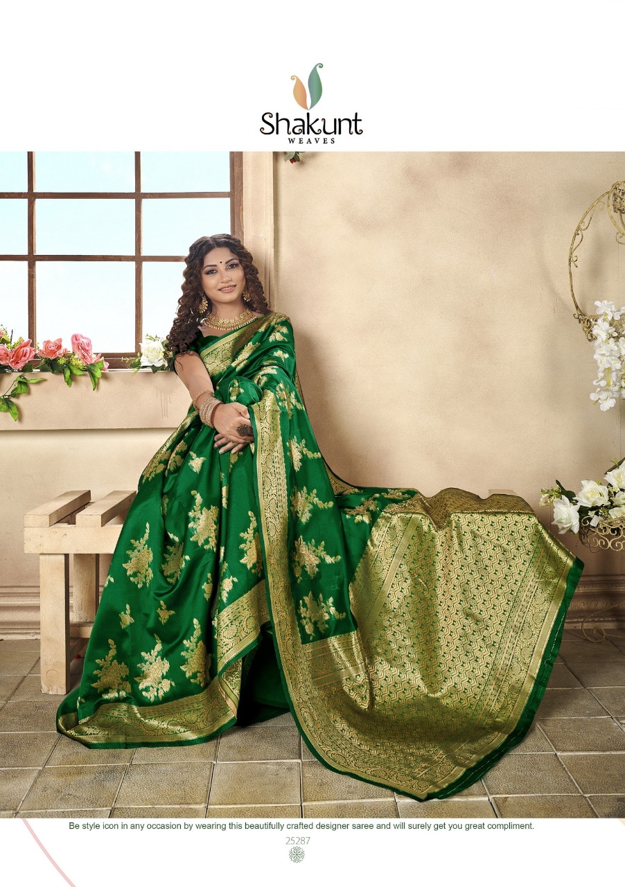 shakunt weaves dhanshika silk elegant saree catalog