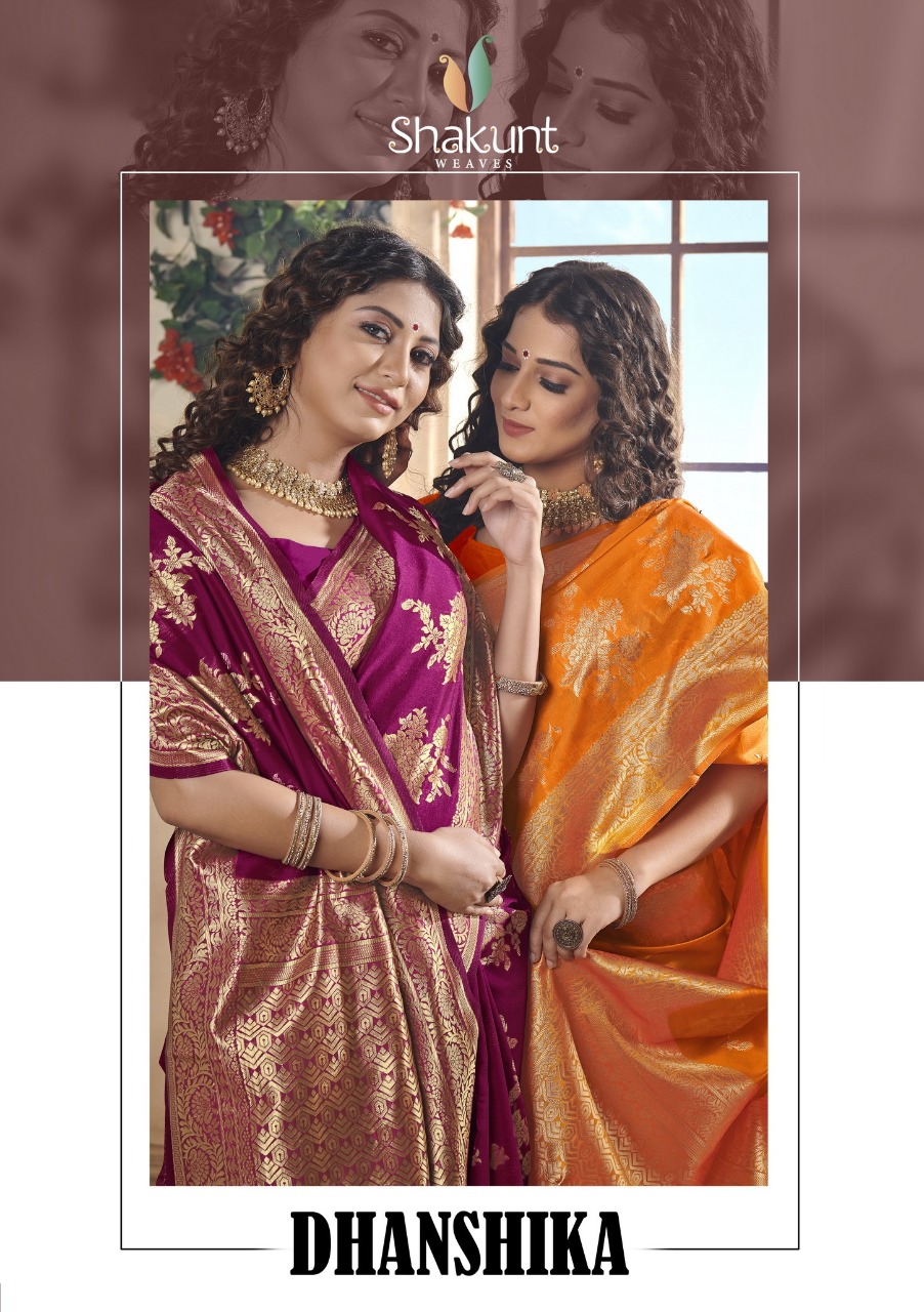 shakunt weaves dhanshika silk elegant saree catalog