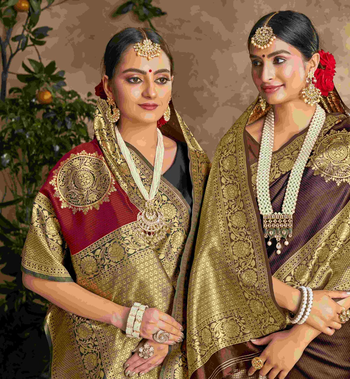 shakunt weaves gajgamini silk regal look saree catalog