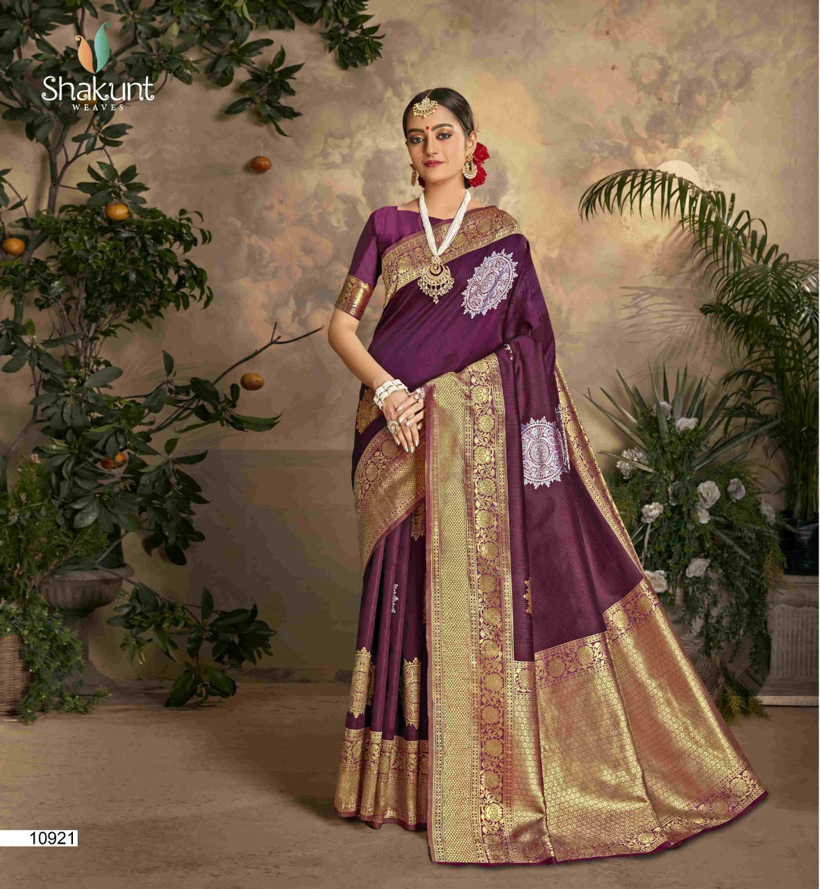 shakunt weaves gajgamini silk regal look saree catalog