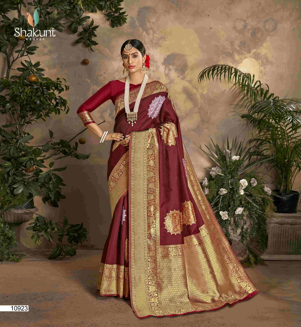 shakunt weaves gajgamini silk regal look saree catalog