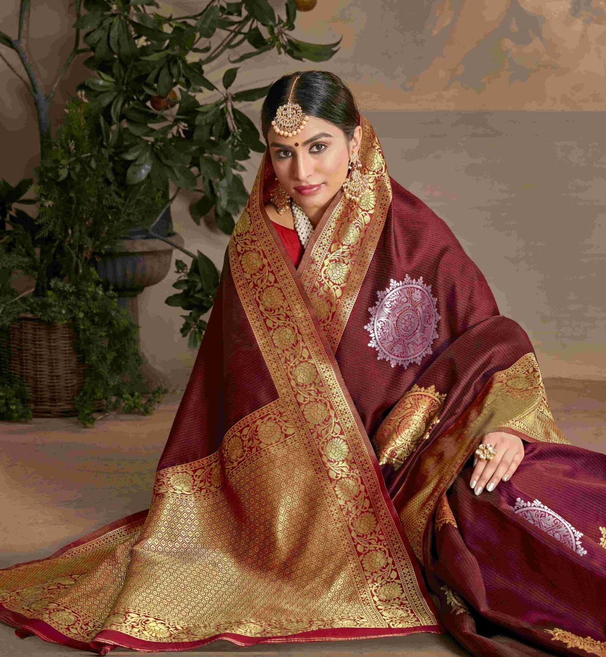 shakunt weaves gajgamini silk regal look saree catalog