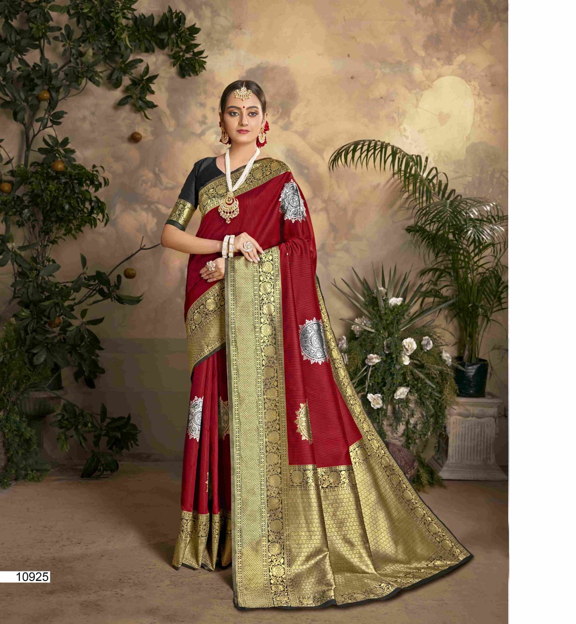 shakunt weaves gajgamini silk regal look saree catalog