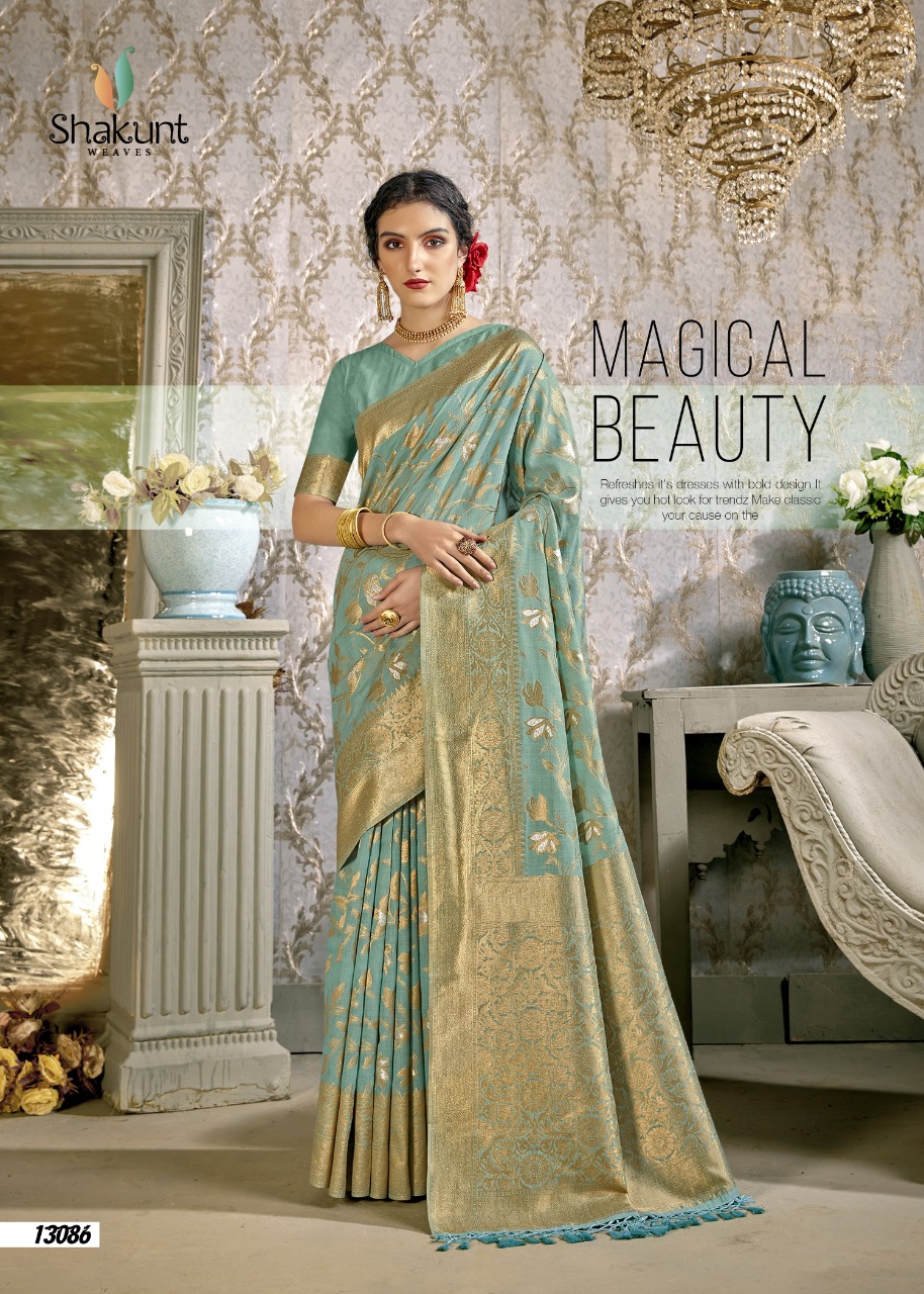 shakunt weaves hritika cotton gorgeous look saree catalog