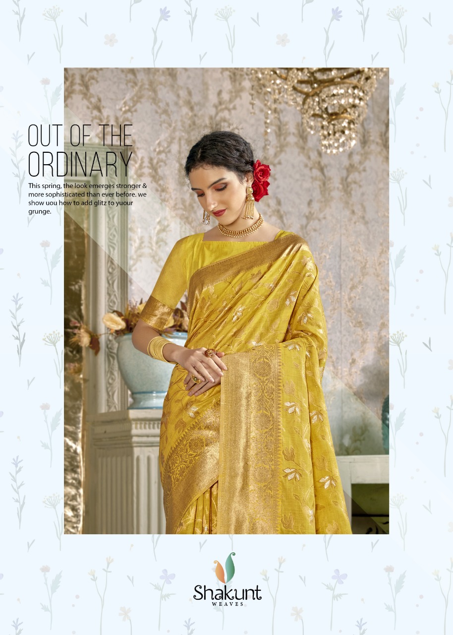 shakunt weaves hritika cotton gorgeous look saree catalog