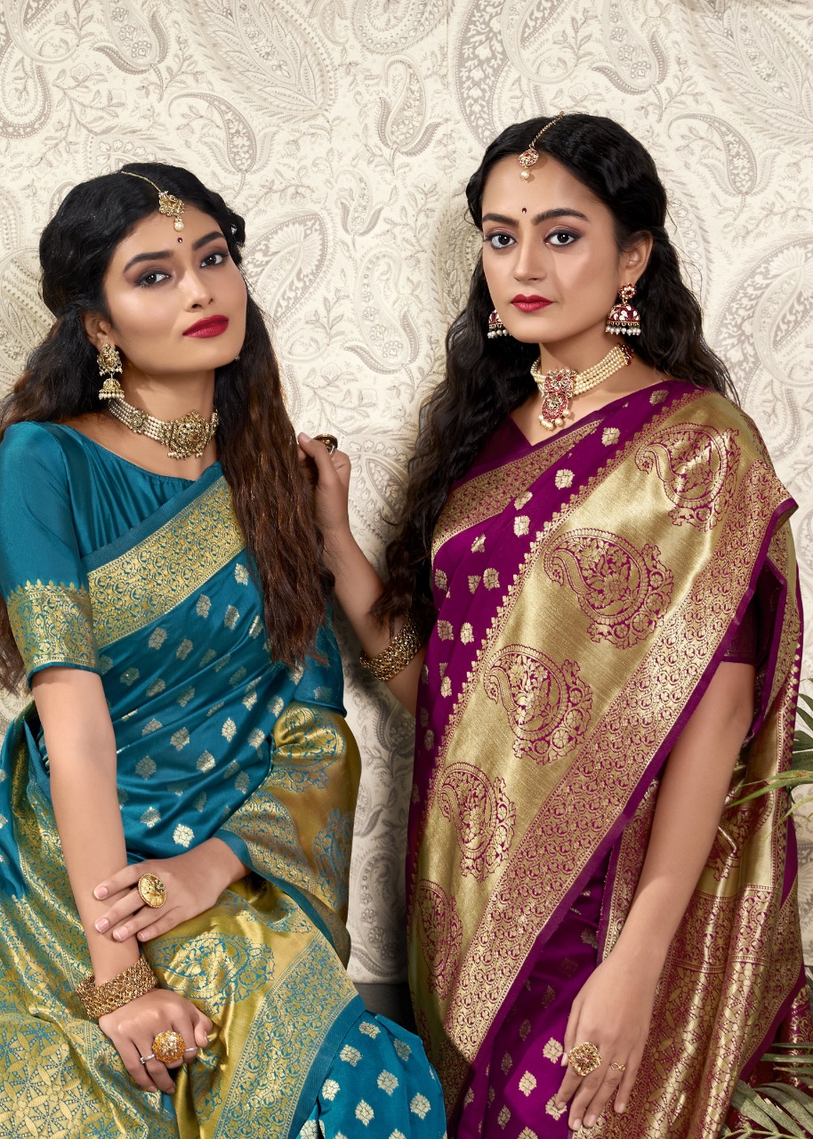 shakunt weaves madhyam art silk gorgeous look saree catalog