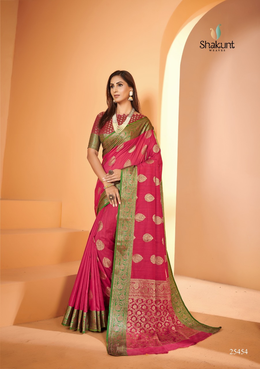 shakunt weaves meena lochan silk regal look saree catalog