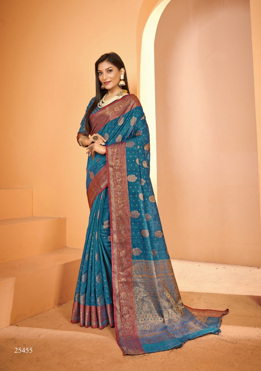 shakunt weaves meena lochan silk regal look saree catalog