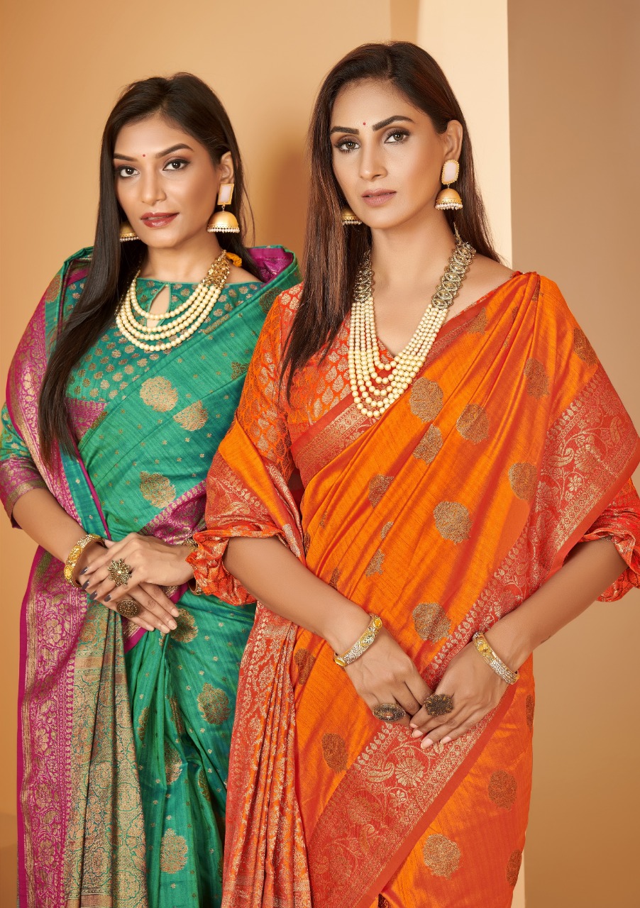 shakunt weaves meena lochan silk regal look saree catalog