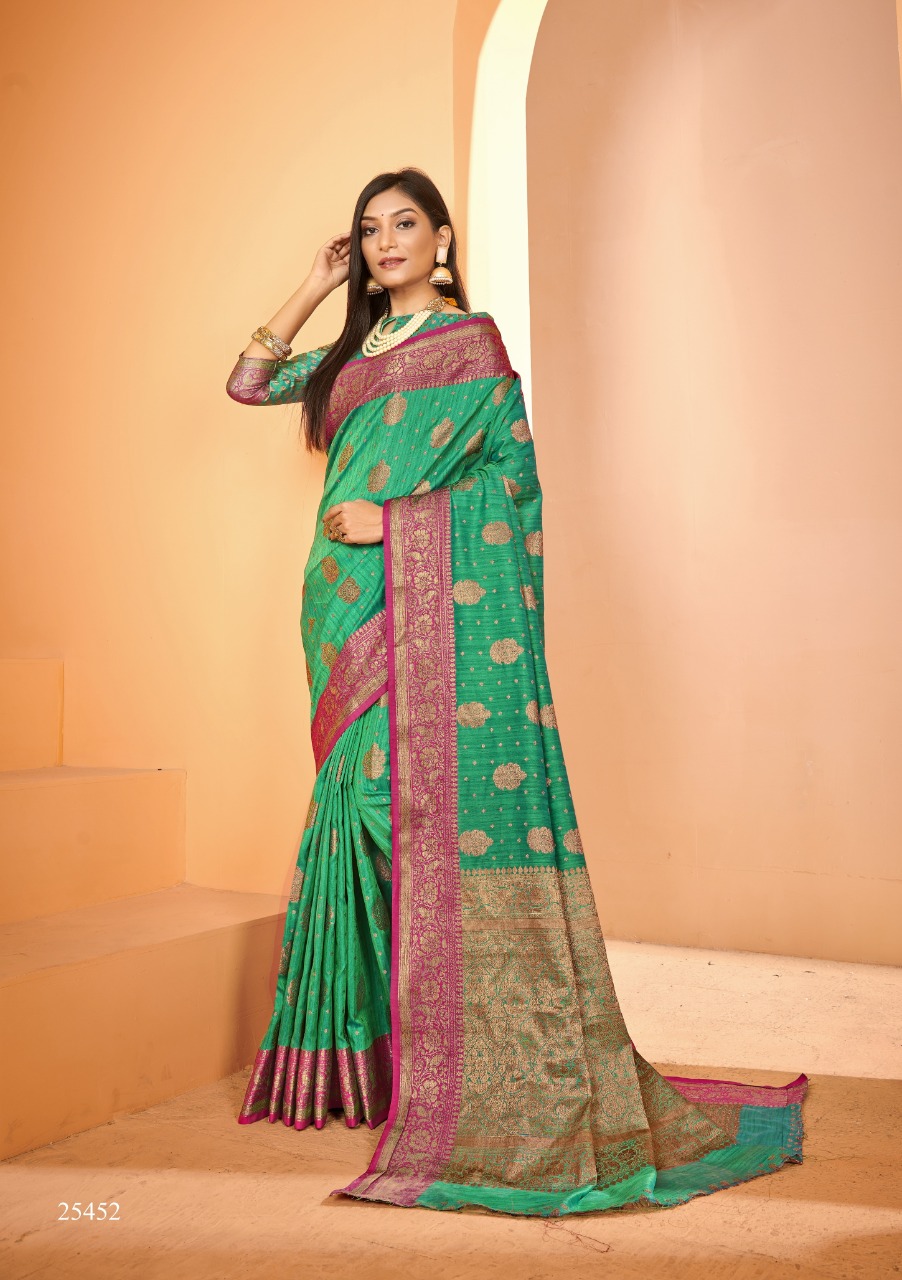 shakunt weaves meena lochan silk regal look saree catalog