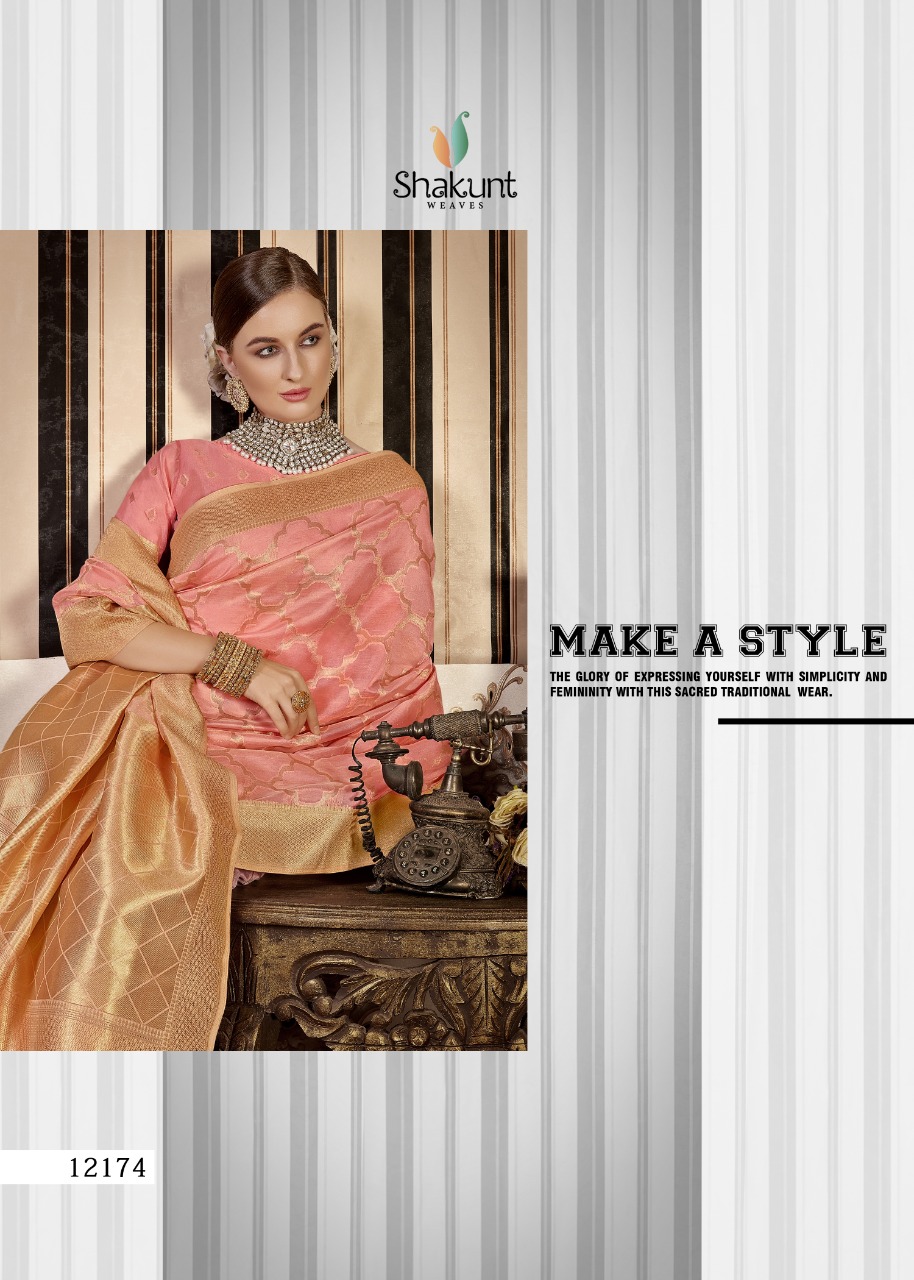 shakunt weaves rolex organza gorgeous look saree catalog