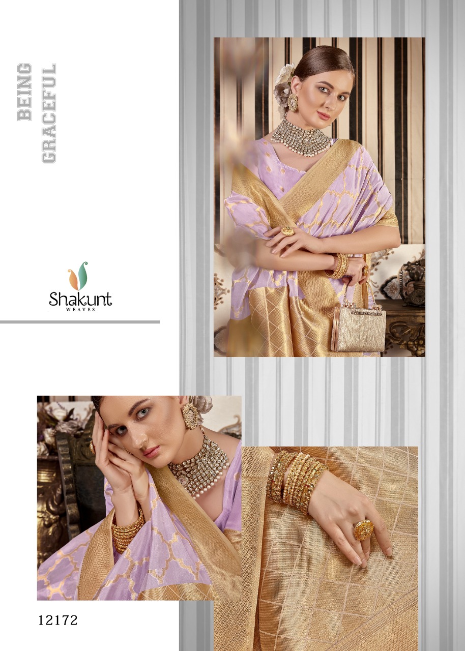 shakunt weaves rolex organza gorgeous look saree catalog