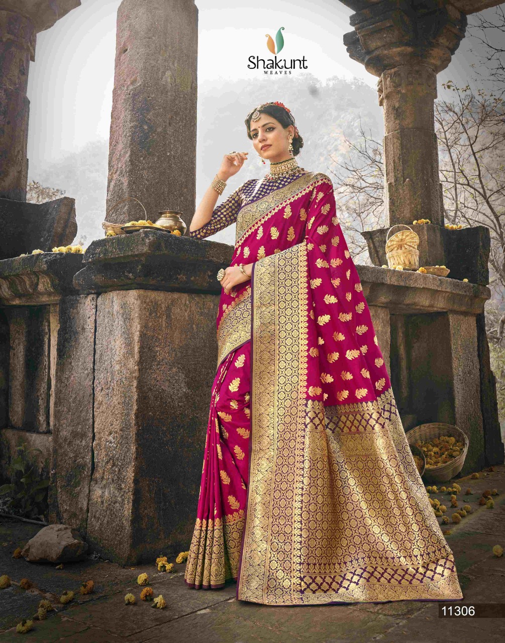 shakunt weaves shivoham silk gorgeous look saree catalog