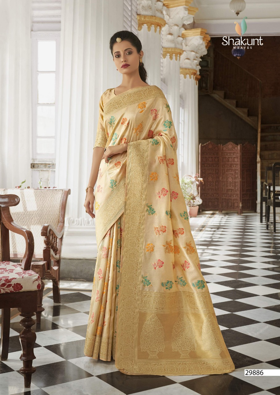 shakunt weaves sks fancy 1017 silk regal look saree catalog