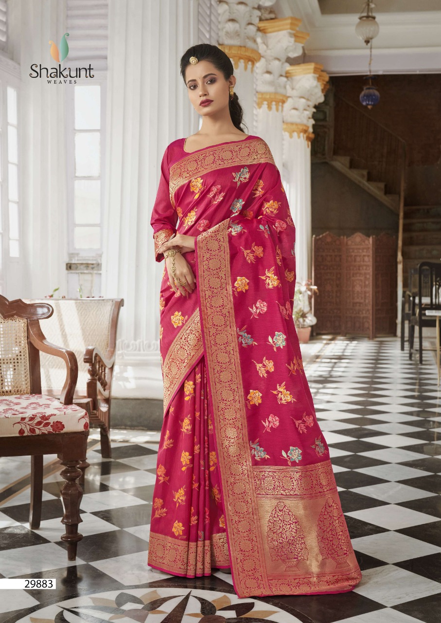 shakunt weaves sks fancy 1017 silk regal look saree catalog